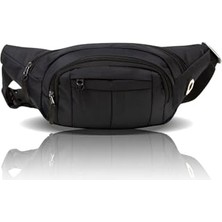 Defne Store Çanta, Siyah Unisex Suya Dayanıklı Çapraz Askılı Omuz Bel Günlük Yürüyüş Koşu Outdoor Çanta
