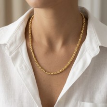 Mith Sb Takı Doç Zincir Kolye | 14K Altın Kaplama 50 cm