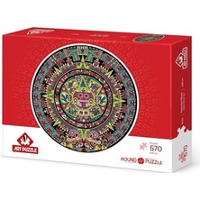 Defne Store Aztek Güneş Taşı 570 Parça Yuvarlak Puzzle