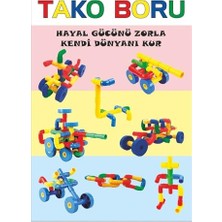 Defne Store Tekerlekli Boru Puzzle 72 Parça, Kaydırmalı Puzzle