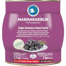 Defne Store Doğal Salamura 291-320 Kb S Siyah Zeytin Teneke 2 kg
