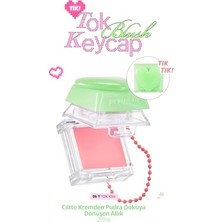 Defne Store Ciltte Kremden Pudra Dokuya Dönüşen Allık Tok Blush Keycap (06 Y2K Kiss)