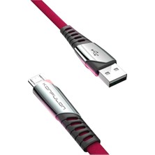 Store Konfulon DC16 Micro USB Kablo 1m 2.4A - Kırmızı