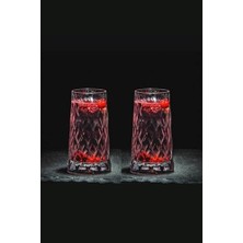 Defne Store Bardak, Leafy 2'li Long Drınk Kokteyl Meşrubat Bardağı 345 cc EGETREND420855I2