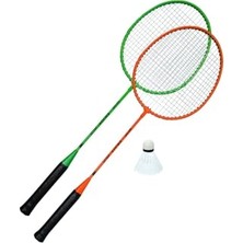 Defne Store Enjoy Badminton Raket Seti, Kırmızı-Yeşil Tek Ebat