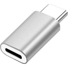 Defne Store Type-C - Lightning Otg Dönüştürücü ZR351, iPhone Uyumlu, Gri