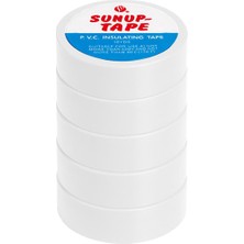 Store SN-27924 Beyaz 0.13X18MM Izole Pvc Elektrik Yalıtım Bant (5’li Paket)