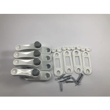 Defne Store Metal Emniyet Kilidi Pimapen Kilidi Güvenlik Düğmeli Metal Kilit (4 Adet)