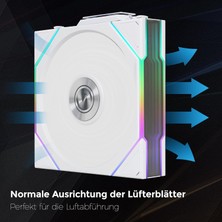 Store Unı Fan Tl Wıreless 3X120MM Beyaz Kasa Fanı (G99.12TL1W3W.00)