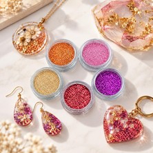 Store 5 Adet Epoksi Reçine Sim & Glitter Seti, Mum Beton Nail Art Glitter Sim Seti Malzeme