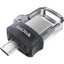 Store 256GB Ultra Çift Sürücü M3.0 USB 3.0 Flash Sürücü, Tersinir Mikro USB ve USB Type-A Konnektörleri Ile, Android Akıllı Telefonlar, Tabletler ve Bilgisayarlar Için, Siyah-Gümüş-Şeffaf