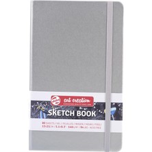 Store Eskiz Defteri 80 Yaprak, 13 cm x 21 Cm, Gümüş Parlak
