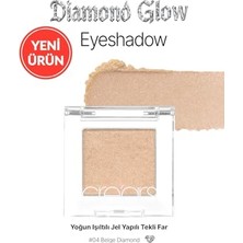 Defne Store Diamond Glow Eyeshadow 04 Beige Diamond, Işıltılı Jel Yapılı Tekli Far
