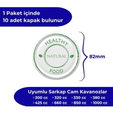 Store 30 Adet Sarkap Kavanoz Kapağı, 82MM, Hava Geçirmez, Sızdırmaz, Konserve Için Uygun, (Healthy)