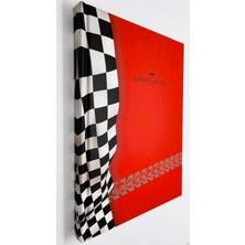 Store A5 Sert Kapak Tarihsiz Çizgisiz Ajanda Defter, 120 Yaprak, Yarışçı Kırmızı
