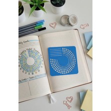 Karmelom Studio Bullet Journal Alışkanlık Çemberi Şablon Cetvel