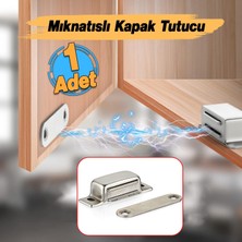 Store Mıknatıslı Çıt Çıt 5 cm Paslanmaz Metal Kapak Tutucu Dolap Açılır Kapanır Çekmece Kapatma Mekanizma