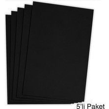 Store Siyah Renkli Mukavva 35X50 cm 5’li Paket - 1.0 mm Kalınlık - Sunum, Pano ve Maket Yapımı Için Sert ve Dayanıklı Karton