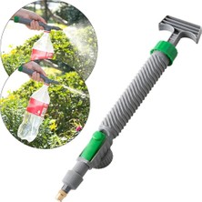 Store Kyrotech El Tipi Basınçlı Püskürtücü, Tüm Standart Pet Şişelere Uyumlu, Ayarlanabilir Nozullu Manuel Hava Pompası, Yüksek Basınçlı Bahçe, Çim ve Bitki Sulama Spreyi, 29 x 6 cm