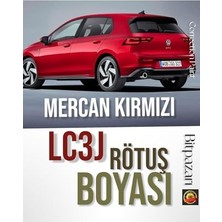 Defne Store Rötuş Boyası Polo Golf Mercan Kırmızı LC3J Taş Izi Çizik Giderici 25 Ml, LP3G-İBTFF
