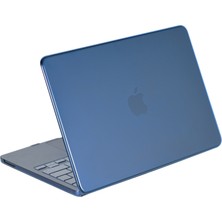 Store Apple MacBook Neo Şeffaf Macbook Kapak - Mavi
