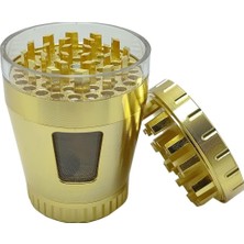 Store 50 Mm. Gold Pencereli Tütün Baharat Herbal Öğütücüsü Parçalayıcı RC82GLD