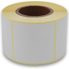 Store Eko Termal Etiket 50MM x 50MM Ruloda 500 Adet 40MM Kuka Çapında Direk Termal Transfer Etiketi
