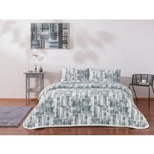 Store Baskılı Jamie Çift Kişilik Pike Takımı Gri