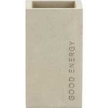 Store G2765 Good Energy Minimalist Beton Çimento Kalemlik | Iskandinav Tarzı | 6,5 cm G x 11,2 cm Y