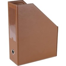 Store Magazinlik Suni Deri Masa Üstü Evrak Düzenleyici 23 * 30 * 9 Cm. Taba