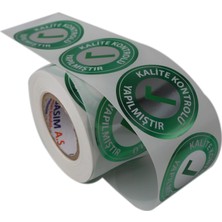 Store Kalite Kontrolü Yapılmıştır Etiketi Pp Metalize 5cm Çapında 500 Adet Ürünlerinizin Kontrol Edildiğini Belirtin. (Sayıldı Etiketi Yerine Kullanılabilir)