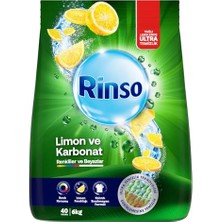 Defne Store Toz Çamaşır Deterjanı Limon ve Karbonat Renkliler ve Beyazlar Için 6 kg