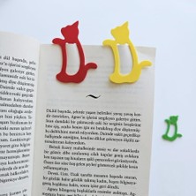 Store 3D Baskı Renkli Kedi Kitap Ayracı - 6 Adet