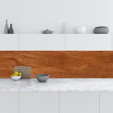 Defne Store Doğal Ahşap Desenli Mutfak Tezgah Arası Folyo Fayans Kaplama 60X100 cm