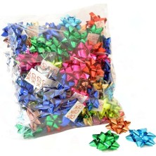 Store 22608 Cek Yıldız Poşet Gül No:2 Metalik Parlak 100 Lü Paket Süsü GNSRKFAZ3778