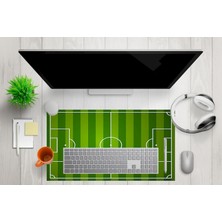 Store Mikrofiber Dekoratif Mouse Pad, 7mm Kalınlık, Kaygansız Taban, Leke Tutmaz, Su Geçirmez, Ofis Aksesuarı (Yeşil Beyaz, 40X80CM)