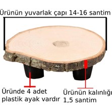 Store Ağaç Saksı Altlığı Ayaklı Çapı 14-16 Santim