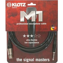 Defne Store M1 MY206 Trs x Female Xlr Uçlu Balanced Kablo Siyah 7,5m
