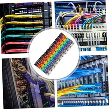 Store Kyrotech 100’LÜ Renkli Kablo Etiketi Seti – 6mm Plastik, 10 Renk, Yeniden Kullanılabilir Kordon Etiketi, Fiber Optik ve Elektrik Kabloları Için Kablo Düzenleyici Etiket Klipsleri