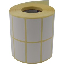 Store Eko Termal Rulo Etiket, 50MM x 30MM 3000 Adet Yan Yana 2li Sarılmış Rulolar 40MM Kuka Çapı Barkod Yazıcılar ile Uyumludur, Ribon Kullanmadan Yazdırılabilir., Beyaz