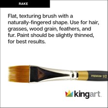 Store Original Gold Paint Brush-Flat Rake, Size: 3/4