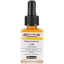Defne Store Airbrush Mürekkebi Indian Yellow 28 ml 203 Aero Color Professional Akrilik