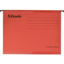 Store Klasik Askılı Dosya, A4, Kırmızı, 25'li Paket, Sekmeler Dahil, 90316
