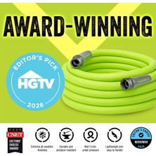 Store Bahçe Giriş Hortumu, 5/8 Inç x 15 Ft., Dayanıklı, Hafif, Içme Suyu Güvenli - HFZG515YW-E