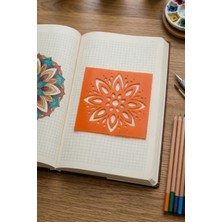 Karmelom Studio Mandala Çizim Boyama Vintage Desenli Şablon Cetvel