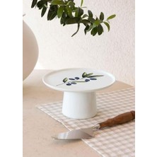 Defne Store Olivos Ayaklı Servis Tabağı 10X19 cm