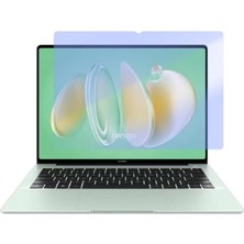 Defne Store Huawei Matebook 14 2024 14.2 Inç ile Uyumlu Ekran Koruyucu Notebook; 9h Temperli Kırılmaz Esnek Nano Cam, Çizilmeye ve Darbeye Dayanıklı Laptop Koruma, Hd Şeffaf