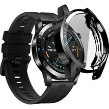 Defne Store Huawei Gt2 ile Uyumlu 46 mm Watch Gard 02 Ekran Koruyucu Siyah