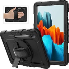 Defne Store Samsung Galaxy Tab S11 11INÇ 2025 Defender Askılı Kılıf, Fuji X736 X730, Siyah