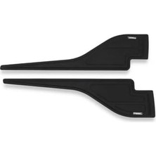 Defne Store Dacia Duster Yarasa Dodik Kapı Koruma Seti, 2010-2017, Siyah Abs Plastik